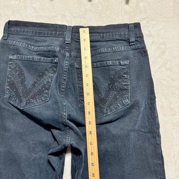 Not Your Daughters Jeans Black Bootcut NYDJ Womens Size 12 - Made in USA - Picture 14 of 16